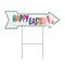 Signmission Happy Easter Arrow Yard Sign Funny Home Decor 30in Wide C-ARROW10-999831 - alternate 1